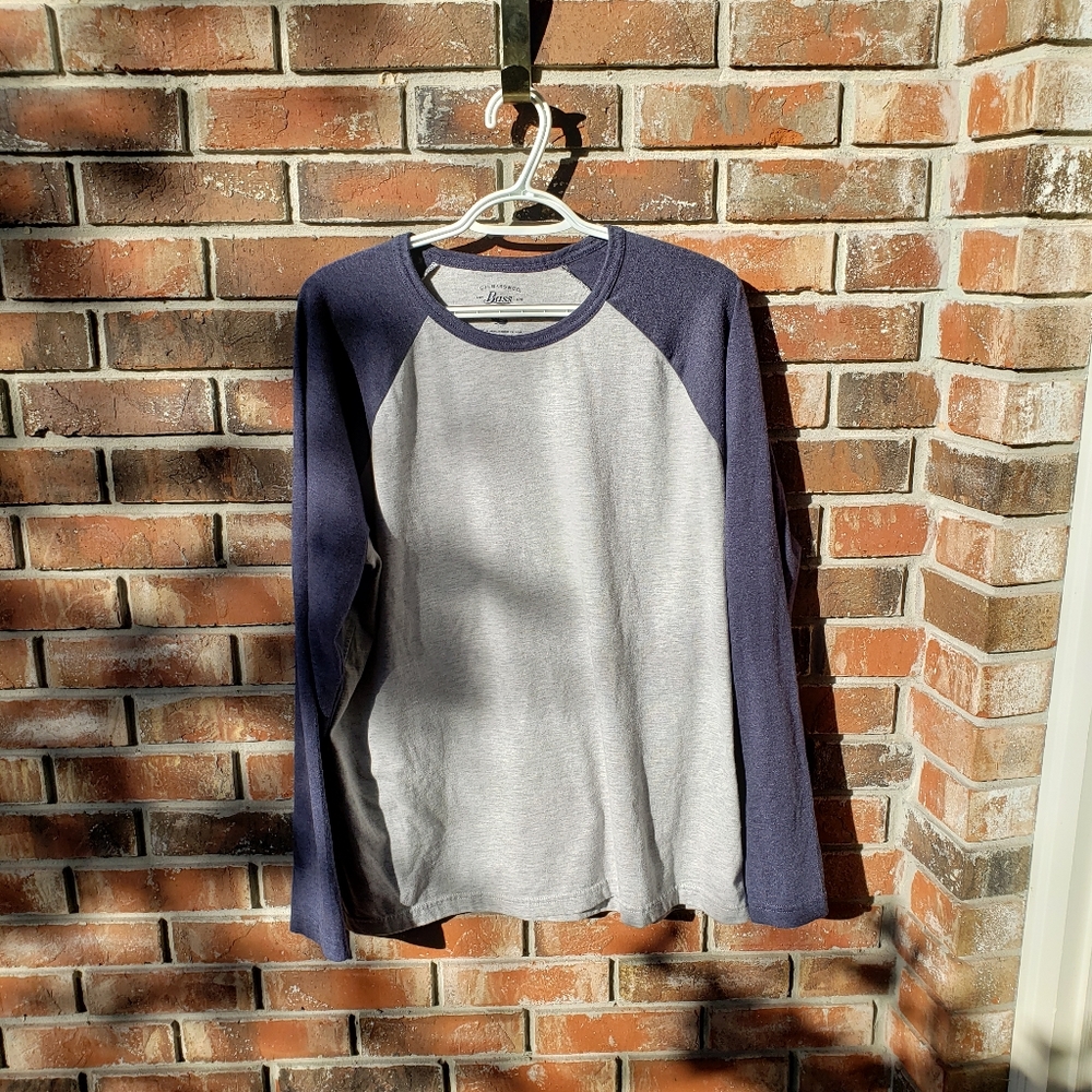 G.H. Bass Blue & Gray Long-Sleeved Shirt - Never Worn